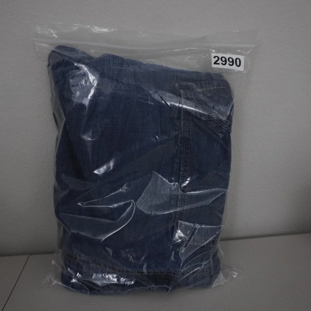 Old‎ Navy Cargo Shorts Boys 18 Blue Denim Medium Wash Adjustable Waist Utility